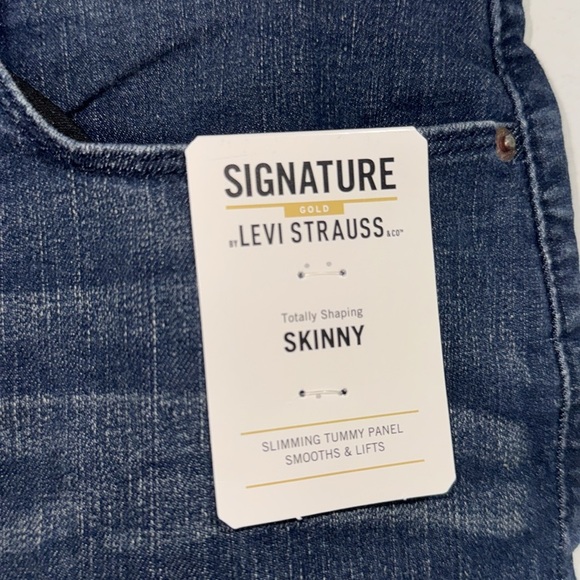 Levi’s skinny jeans shaping 8 long 29 waist 32 inseam NEW blue denim baddie - Picture 3 of 4